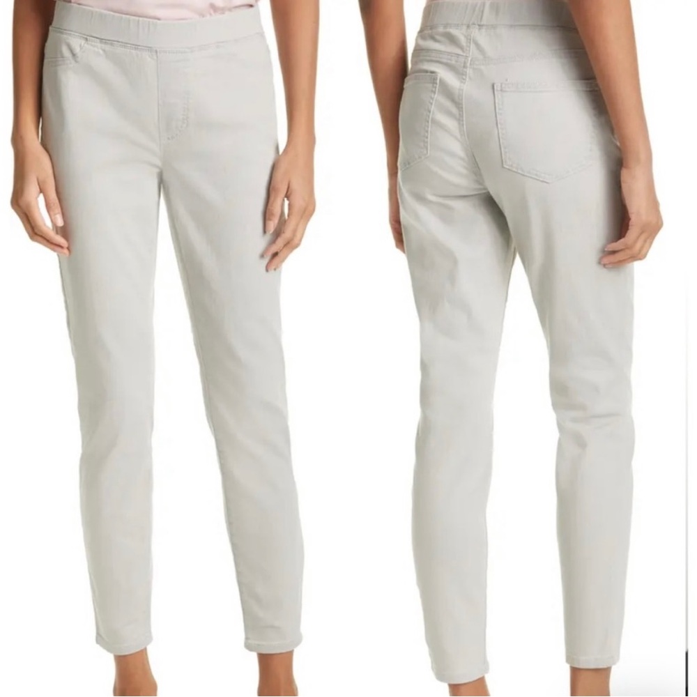 Eileen Fisher Stretch Denim Leggings Jegging Pull On Pants Organic